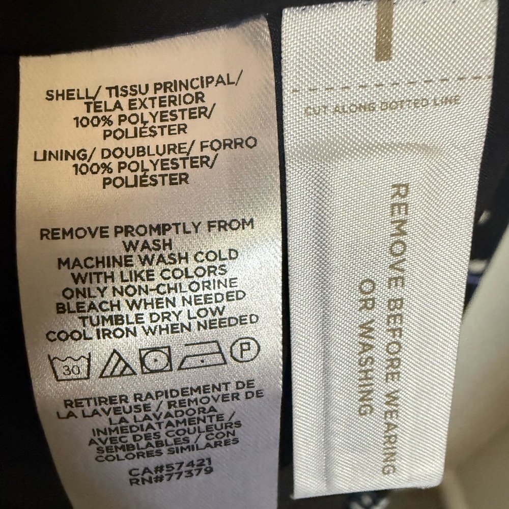 NWT Ann Taylor Navy Floral Chain Tiered Maxi Shirtdress Size Medium M 8 10 - Picture 9 of 9